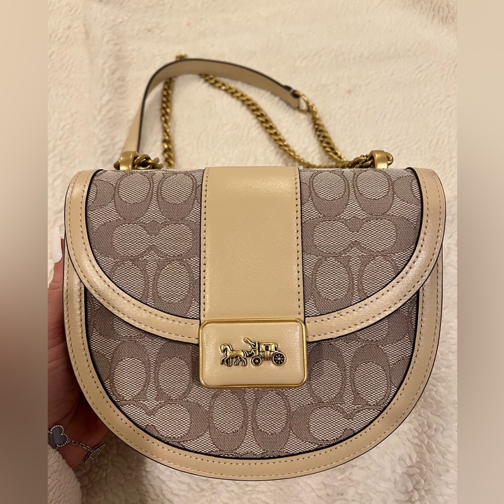 Coach Alie Saddle Bag Stone Ivory - Picture 2 of 7